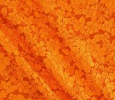 Jacquard cloquÉ floral naranja